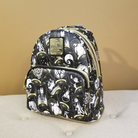 Loungefly Disney Nightmare Before Christmas Tarot Card Backpack NEW